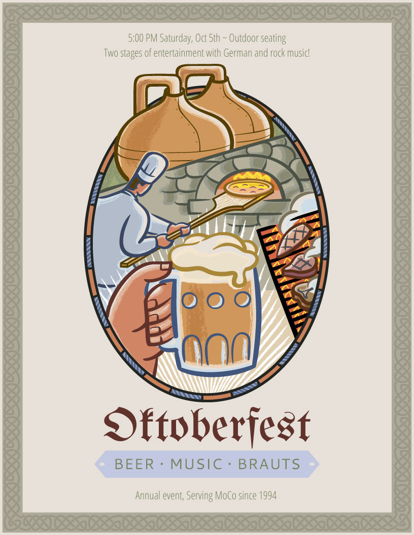 Oktoberfest Menu Flyer