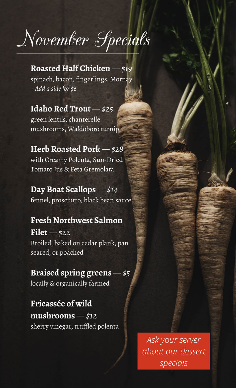 Photo Flyer Menu